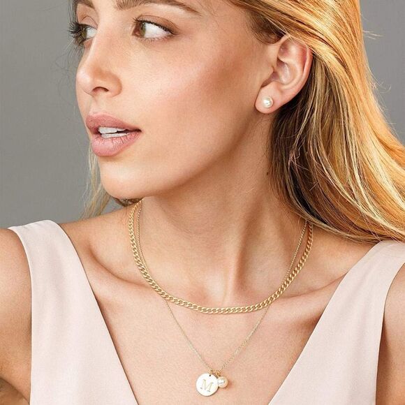 NWT Wool + Pepper Co. 18K Gold Cuban Chain Necklace - Picture 3 of 6